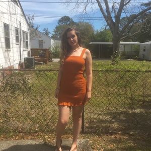 super cute orange dress